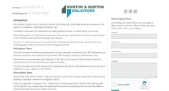 Desktop Screenshot of burtonandburton.co.uk